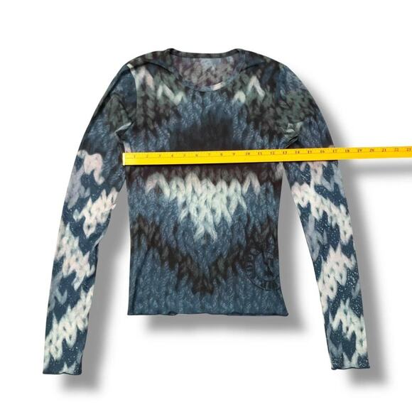 Cop Copine Abstract Sheer Top - Picture 4 of 6